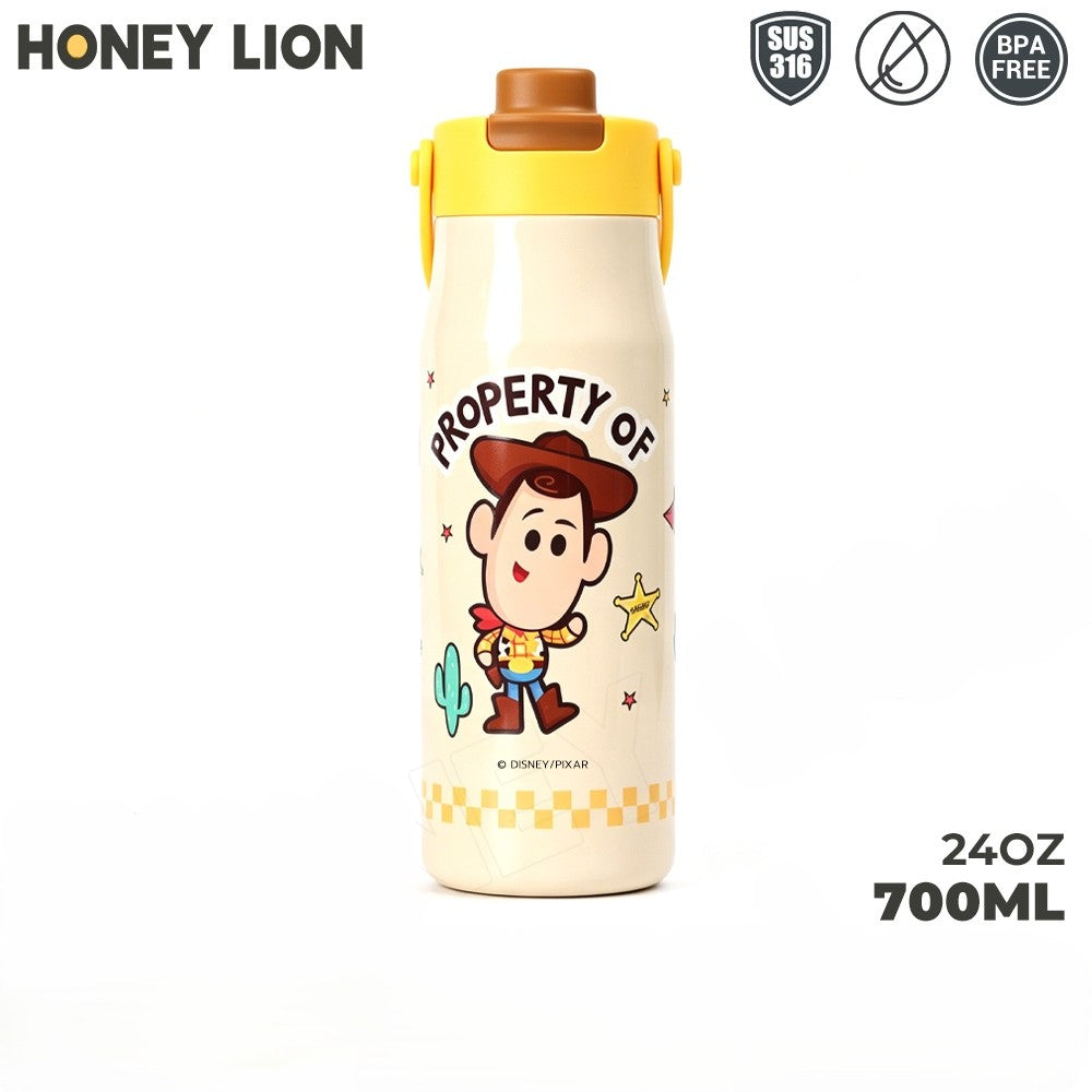 Honey Lion Disney Pixer Toy Story Jessie & Sheriff Woody Water Bottle 700ml