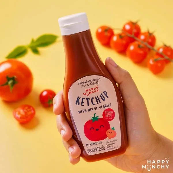 Happy Munchy Ketchup with Mix of Veggies 215g