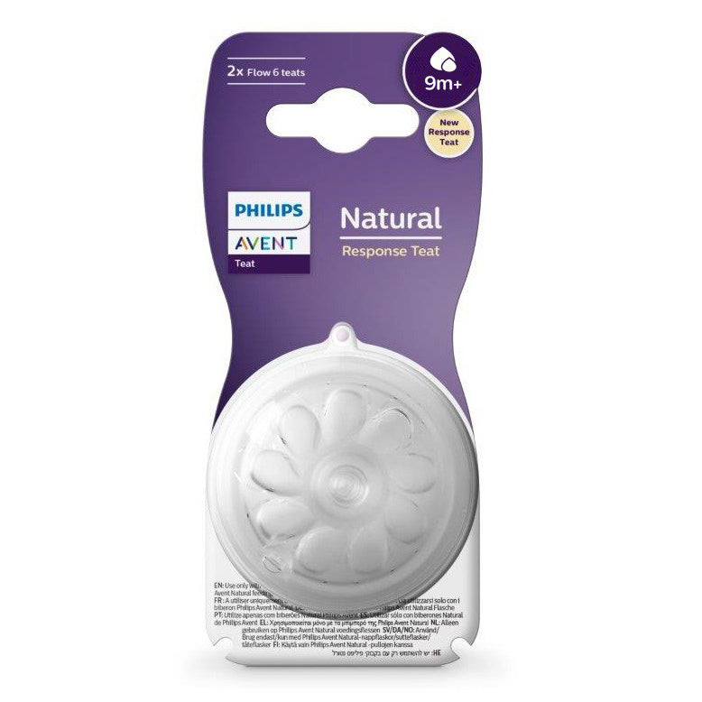 Avent Teat/Dot Natural Response Teat 2x Flow