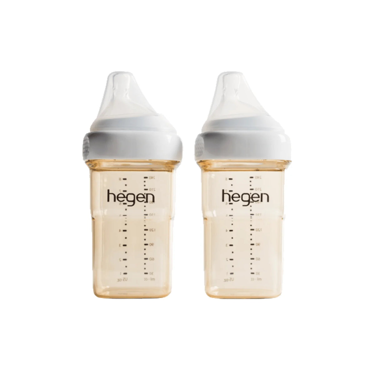 Hegen PCTO™ 240ml/8oz Feeding Bottle PPSU (2-pack) with Medium Flow Teat (2) (2-Pack)