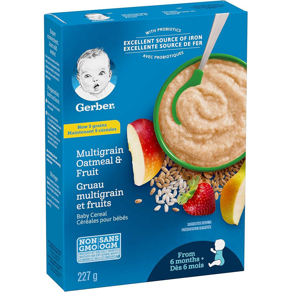 Gerber Multigrain Cereal for Baby (Box) 6M+ 227g