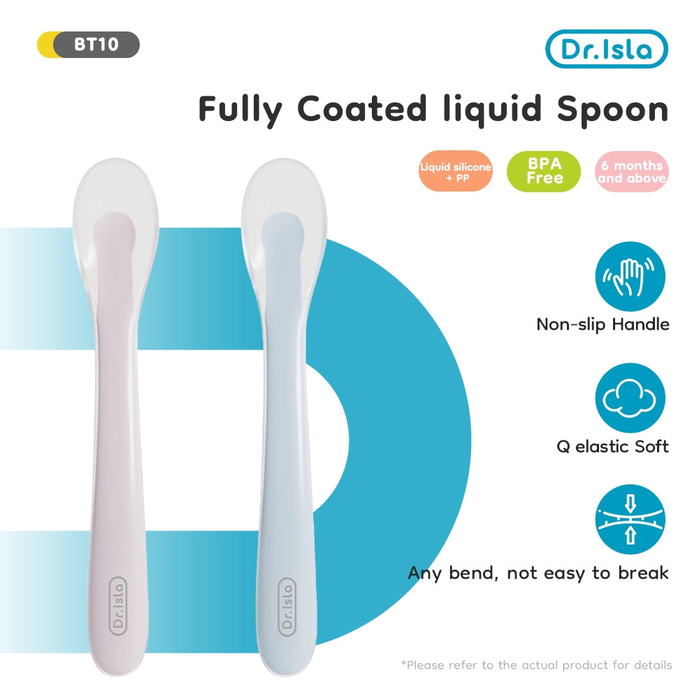 Dr.Isla BT10 Liquid Silicone Spoon Blue & Purple