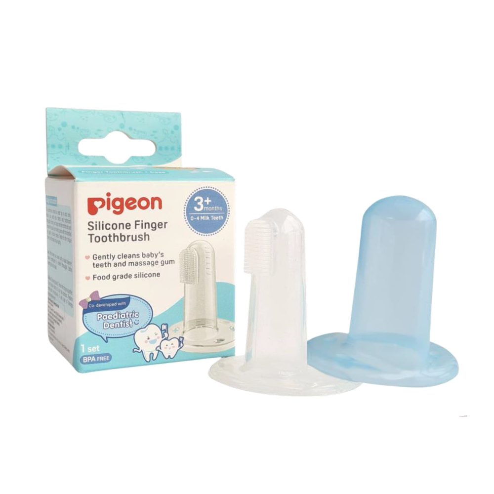 Pigeon Silicone Finger Toothbrush 3+M