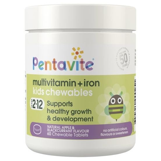 Pentavite Multivitamin+iron Kids Chewables 60 tablets