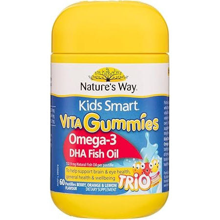 Nature's Way Kids Smart Vita Gummies Omega-3 DHA Fish Oil 60 Pastilles