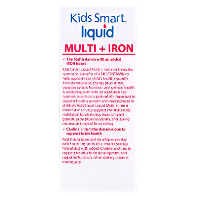 Nature's Way Kids Smart Liquid Multi+Iron 200ml 1+Yrs