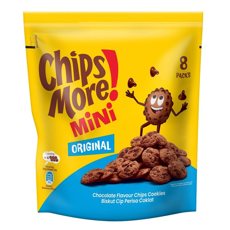 Chips More Mini Original Chocolate Flavour Cookies 8Packs