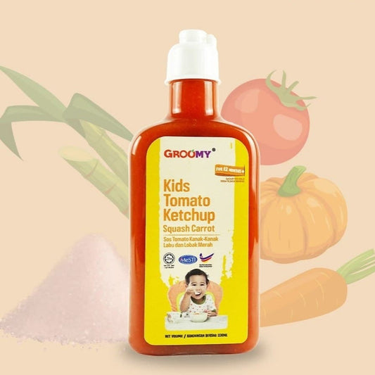 Groomy Kids Tomato Ketchup Squash Carrot 230ml