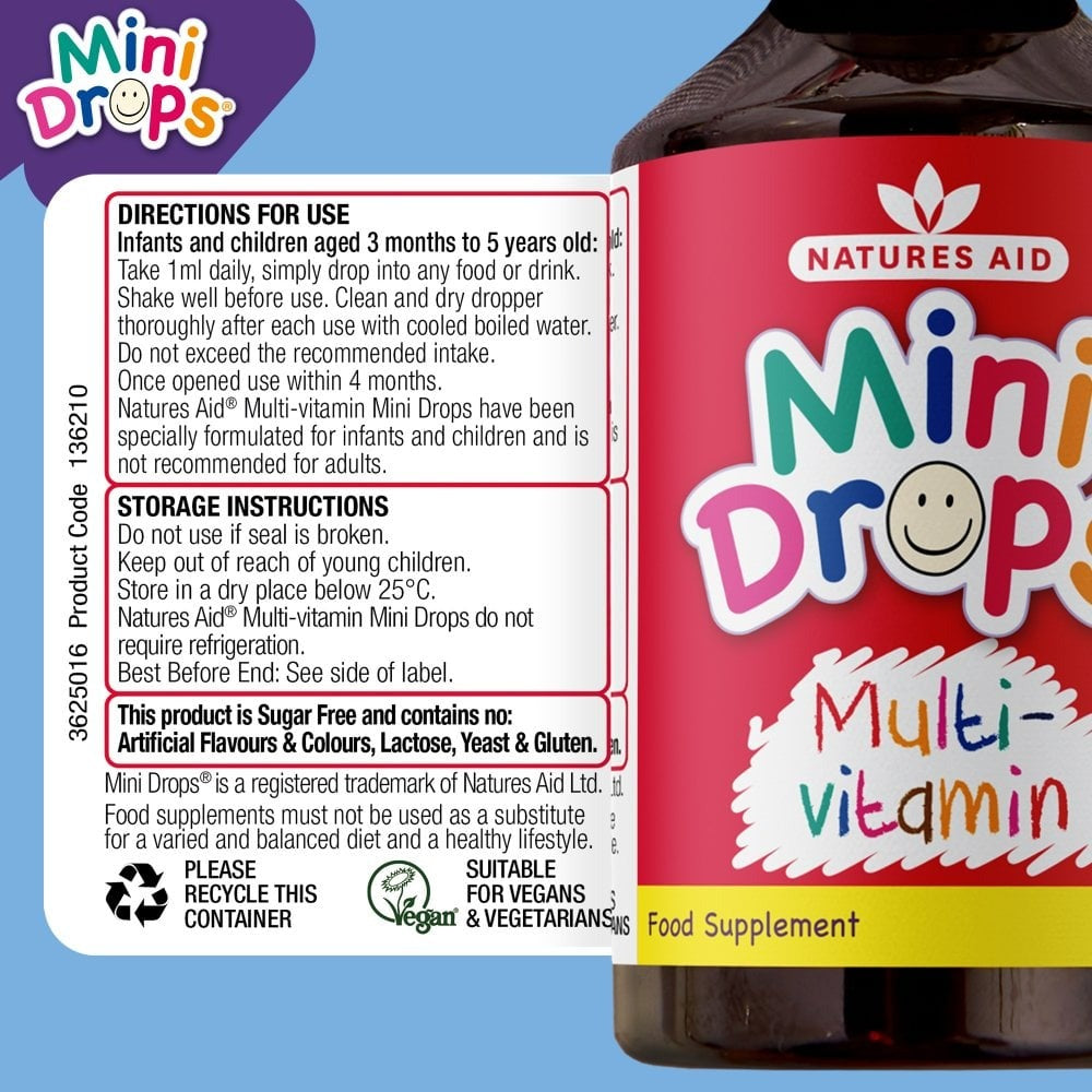 Natures Aid Mini Drops 50ml