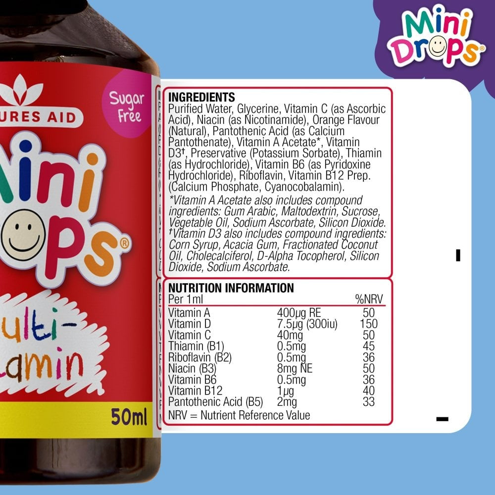 Natures Aid Mini Drops 50ml