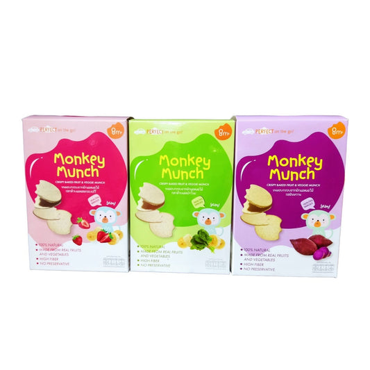 Monkey Munch Crispy Baked Fruit & Veggie Munch 28g 8M+
