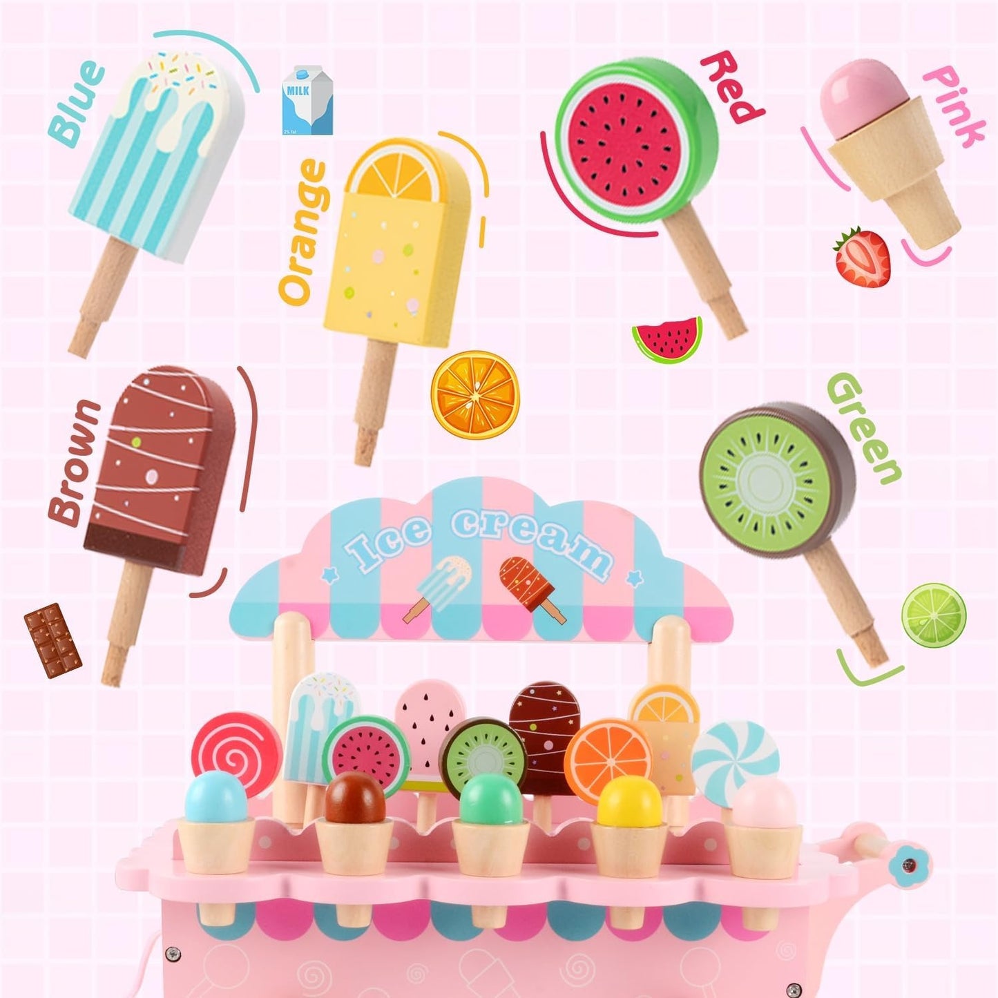 Kabeiqi Denmark Ice Cream Truck Combination Toy 36M+
