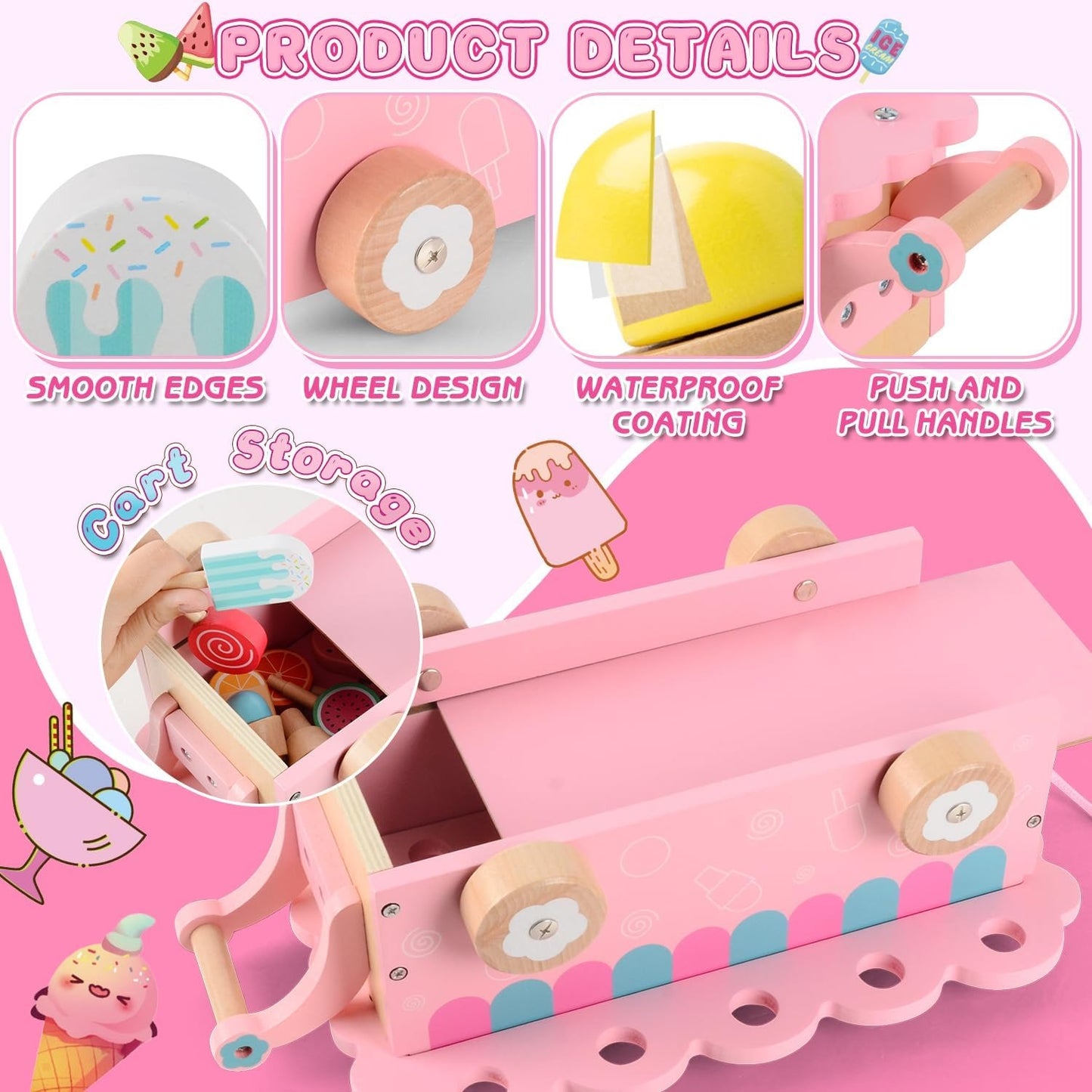 Kabeiqi Denmark Ice Cream Truck Combination Toy 36M+