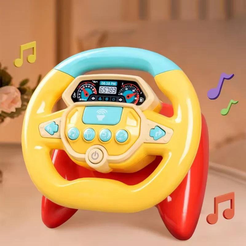 Kids Steering Wheel with Suction Cup Toy