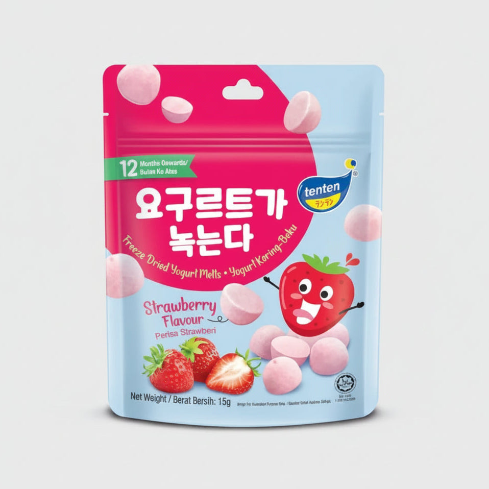 Ten Ten Freeze Dried Yogurt Melts 15g 12M+