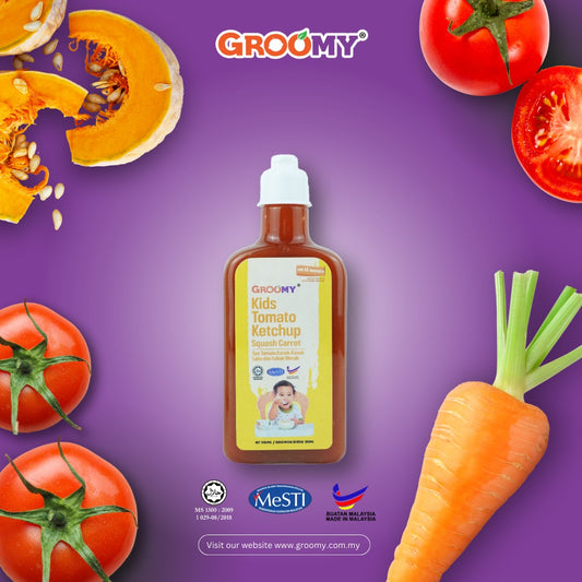 Groomy Kids Tomato Ketchup Squash Carrot 230ml