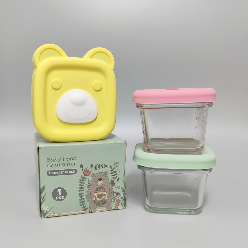 Baby Food Container Tempered Glass