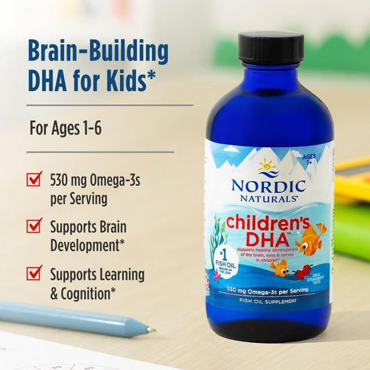 Nordic Naturals Children's DHA Fish Oil (Strawberry Flavor) 119ml/Ages 1+