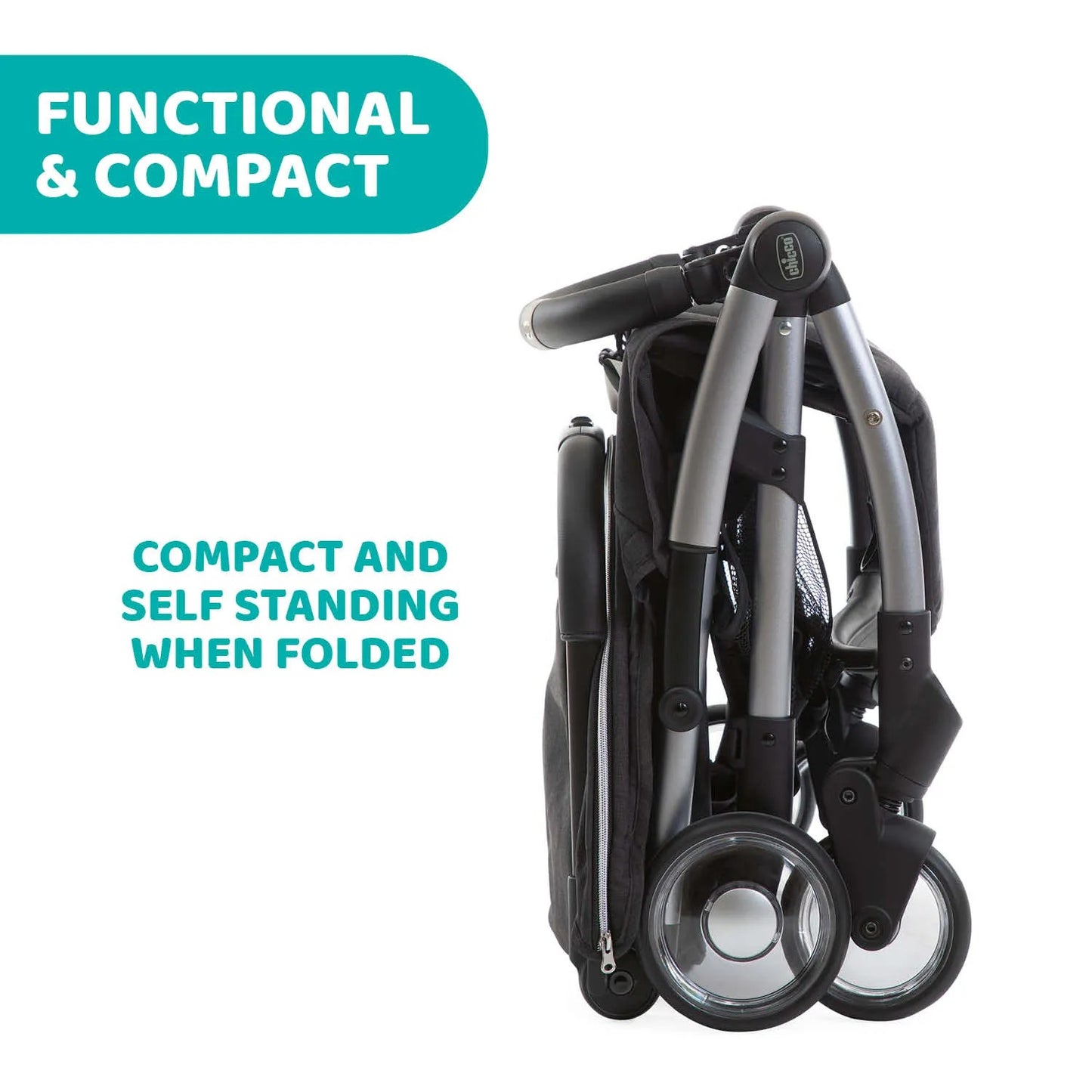 Chicco Goody Plus Auto-Folding Stroller (Graphite Color) 22Kg 0M+