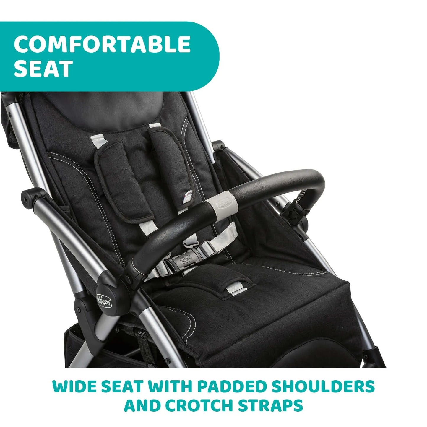 Chicco Goody Plus Auto-Folding Stroller (Graphite Color) 22Kg 0M+