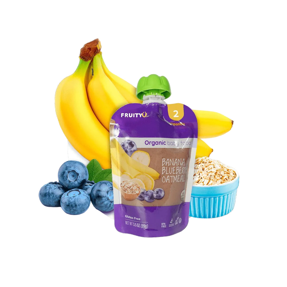 FruityU Organic Baby Food 6M+ 99g