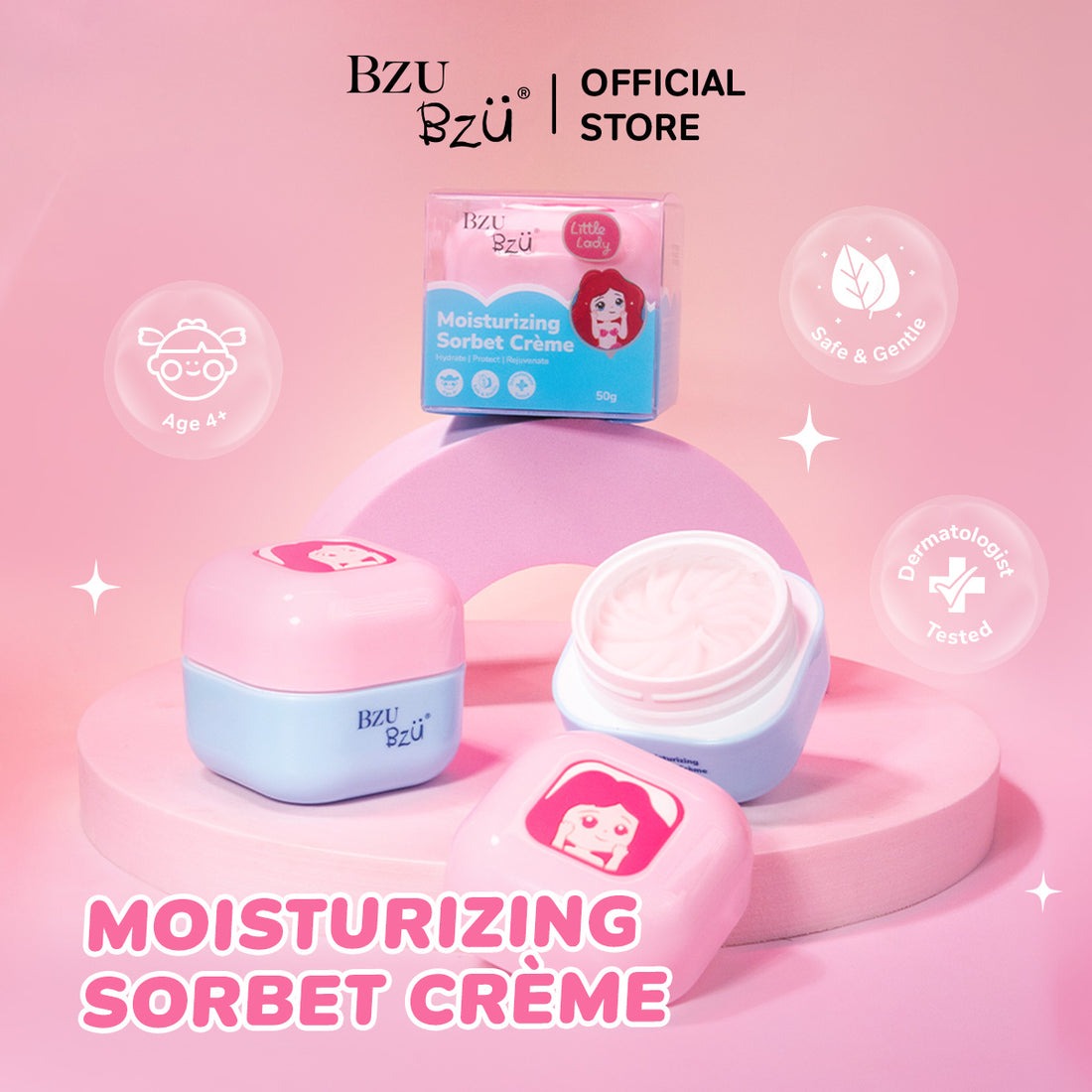 Bzu Bzu Little Lady Moisturizing Sorbet Crème 50g