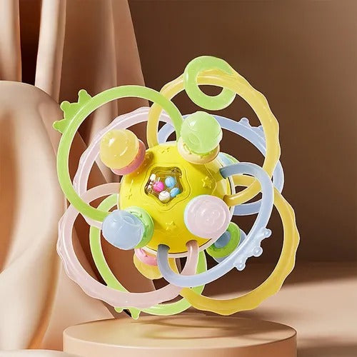 BELUCKIER Silicone Baby Grasping Ball Toy 0M+