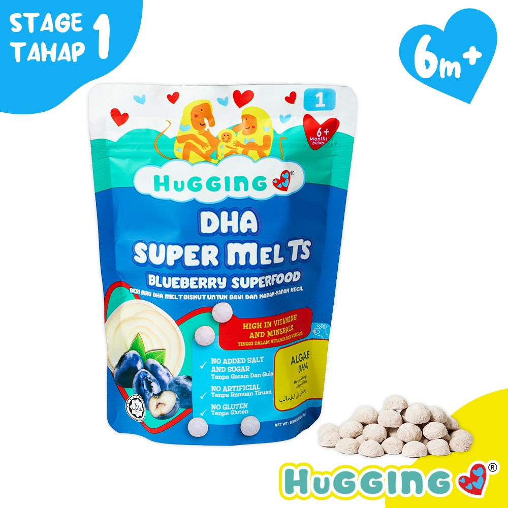 Hugging DHA Super Melts Blueberry 15g 6M+