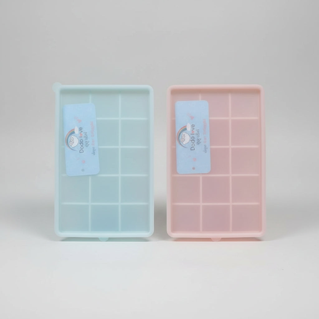 Dodo Love Silicone Ice Tray Blue & Pink