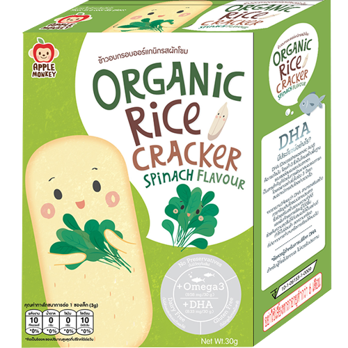 Apple Monkey Rice Cracker 30g