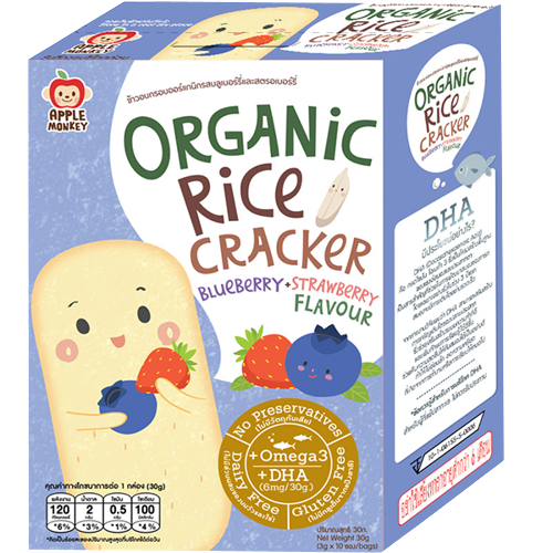 Apple Monkey Rice Cracker 30g