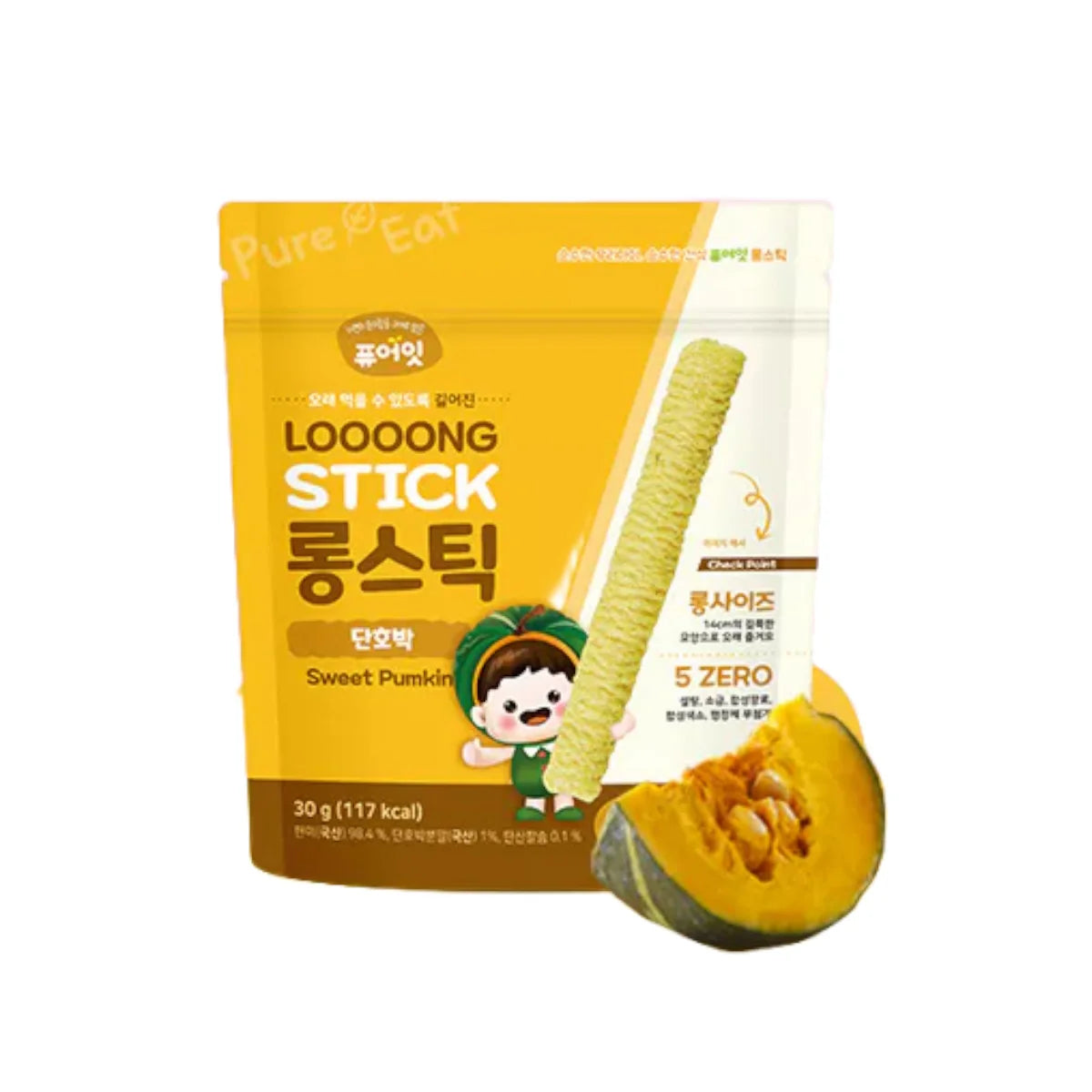 Pure Eat Loooong Stick Purple Sweet Potato & Sweet Pumpkin 30g
