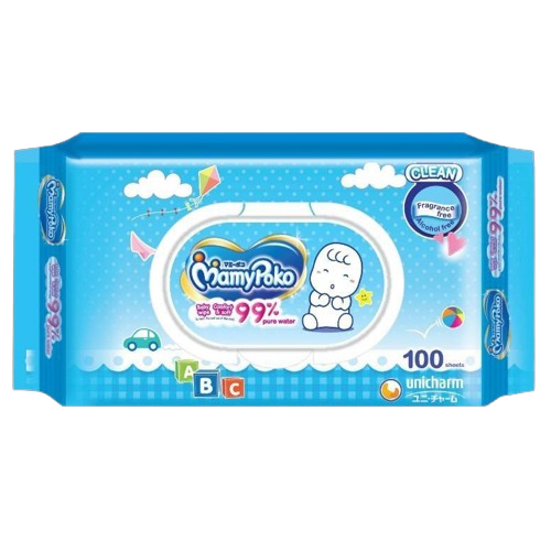 Mamy Poko Wet Tissue Scentless 100 Sheets