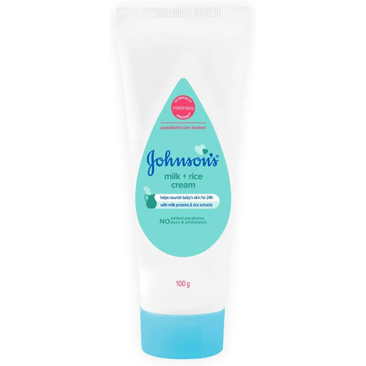 Johnson's Milk+Rice Baby Cream Face & Body (Tube)