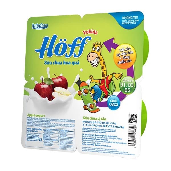 Hoff Kid Yogurt Walnut 55g*4