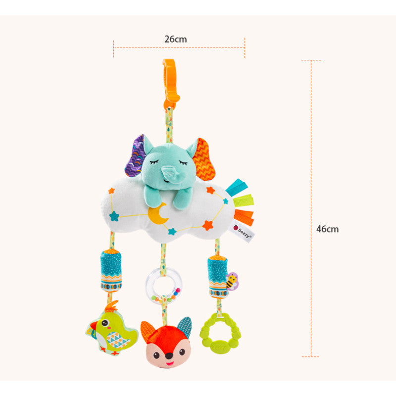 Sozzy Jungle Animal & Cute Cloud Wind Chime - Elephant