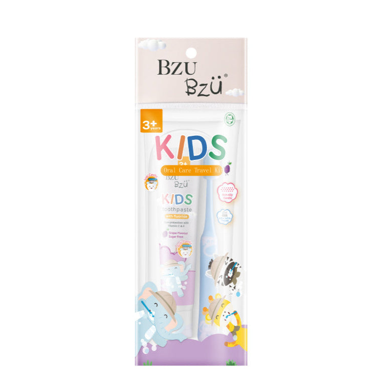 Bzu Bzu Kids Oral Care Travel Kit 3Years+  50g