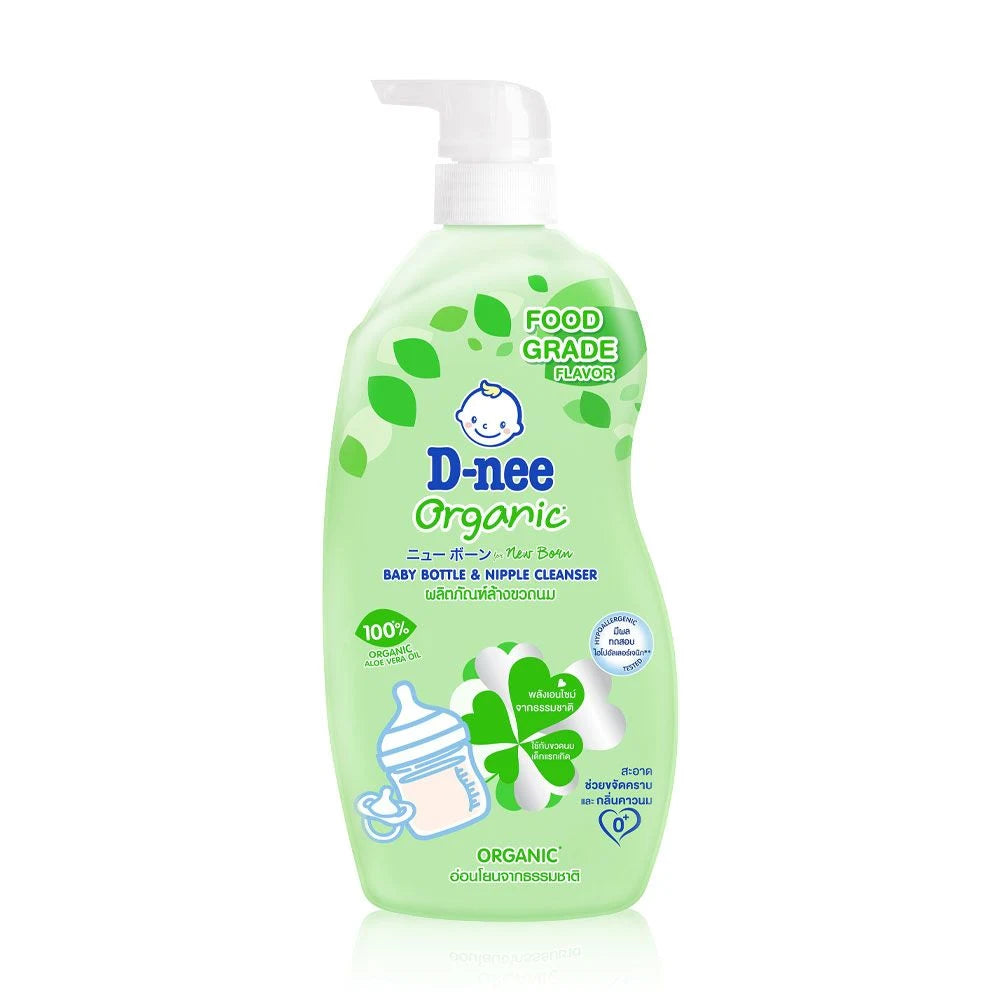 D-nee Organic Baby Bottle & Nipple Cleanser for Newborn Bottle & Refill Pack