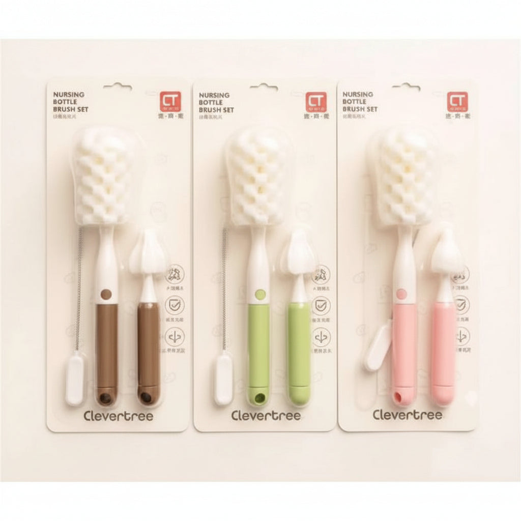 Clever Tree Sponge Nursing Bottle Brush Set