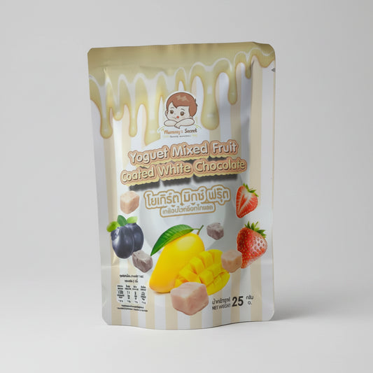 Mommy's Secret Yogurt Mixed Fruit Coated White Chocolate 25g