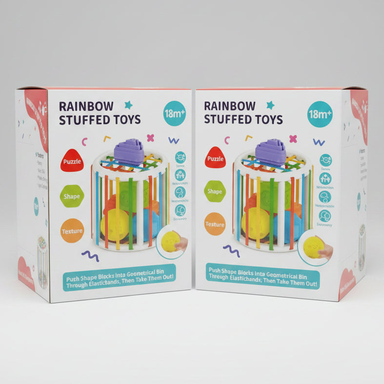 Rainbow Stuffed Toys Motor Skill Development Toy 18M+