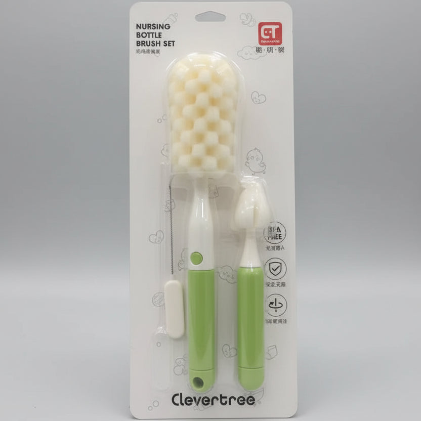 Clever Tree Sponge Nursing Bottle Brush Set