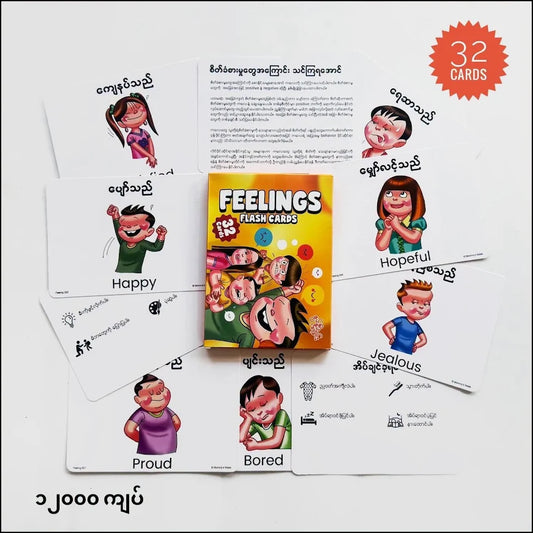 နွယ်နီကံဝင်း Feelings Flash Card 6Months+