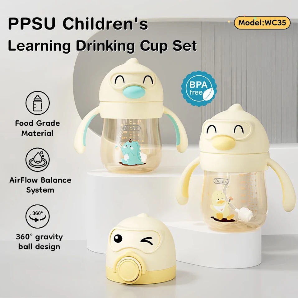 Dr.Isla WC35 PPSU Children's Learning Drinking Cup Set 6M+