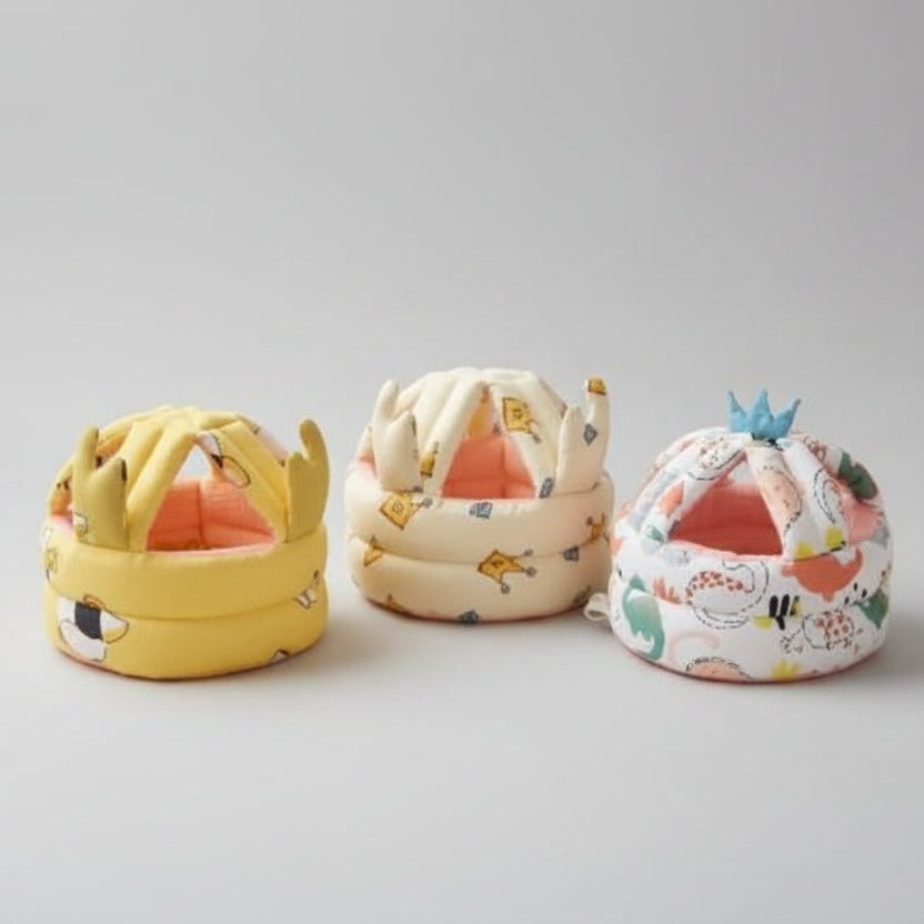 ab Baby Head Protector Yellow Crown & Cow