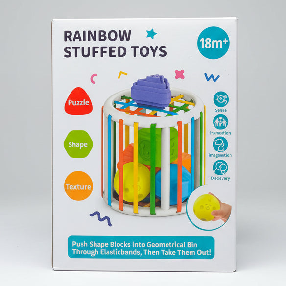 Rainbow Stuffed Toys Motor Skill Development Toy 18M+