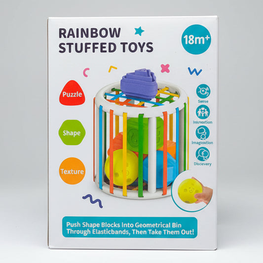 Rainbow Stuffed Toys Motor Skill Development Toy 18M+