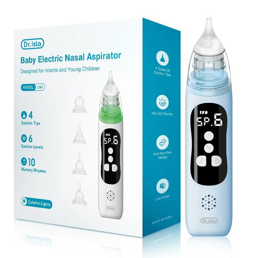 Dr.Isla U94plus Baby Electric Nasal Aspirator With 10Nursery Rhymes Blue 0M+
