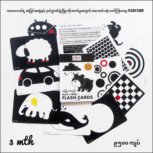Nwe Ni Kan Win Black & White Flash Cards