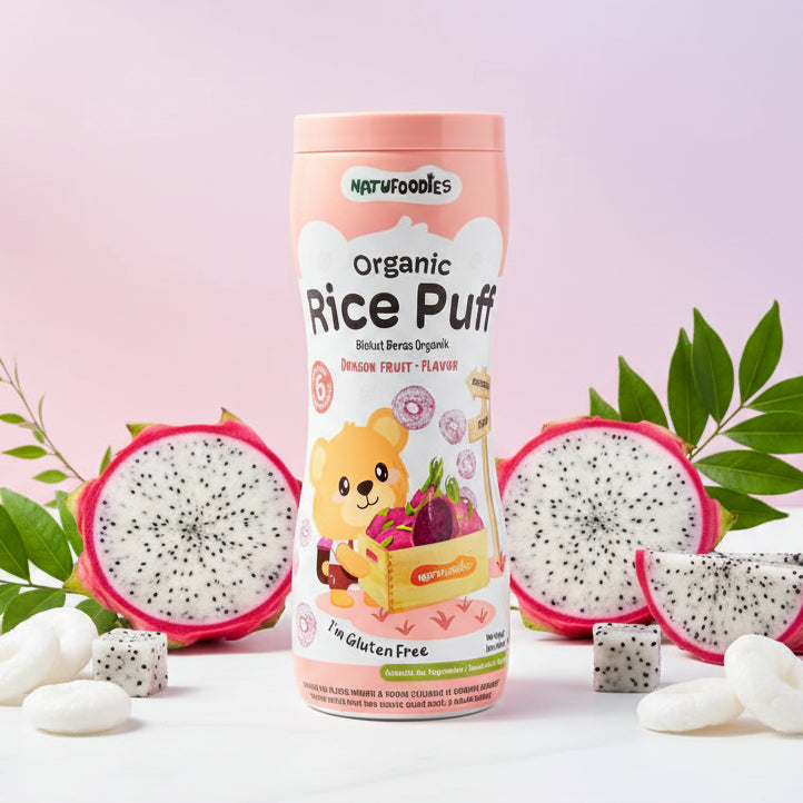 Natufoodies Organic Rice Puff Three Tastes 42g 6M+